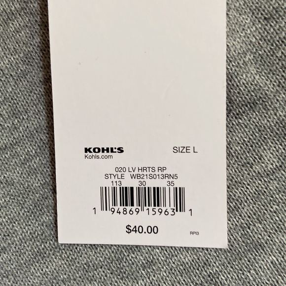 CELEBRATE TOGETHER GRAY SWEATER. NWT! - Picture 7 of 7